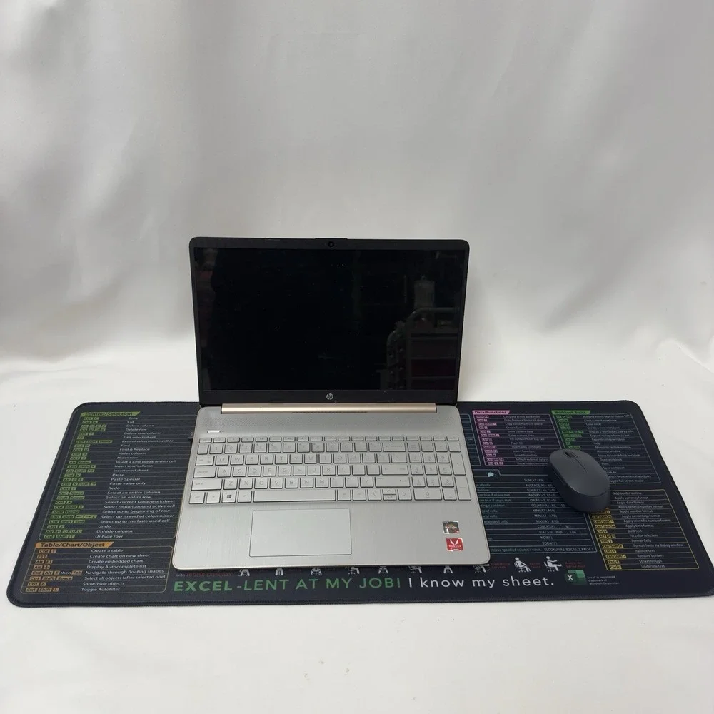 XL‎ Desk Mat Mouse Pad With Excel Shortcuts-Keyboard end Office Mat